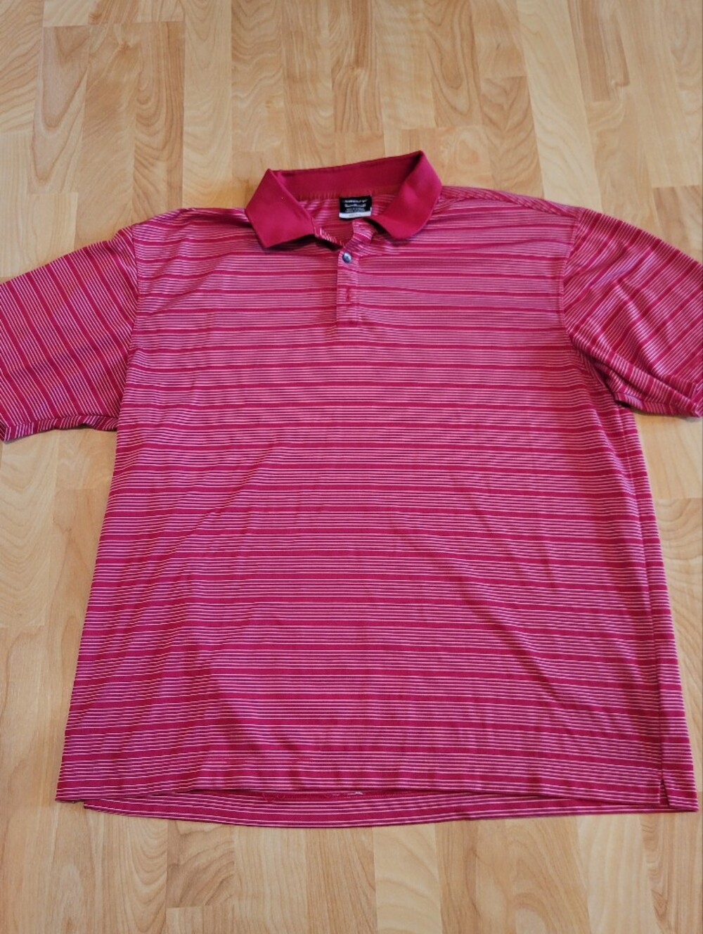 Nike Golf Dri-Fit Performance Polo Red Stripe Men's Size XL